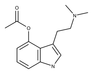 4-acetoxy-DMT molecule