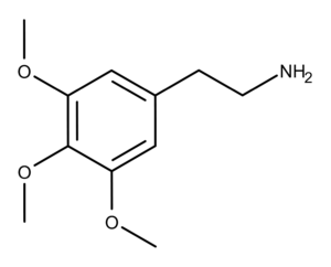 mescaline molecular structure